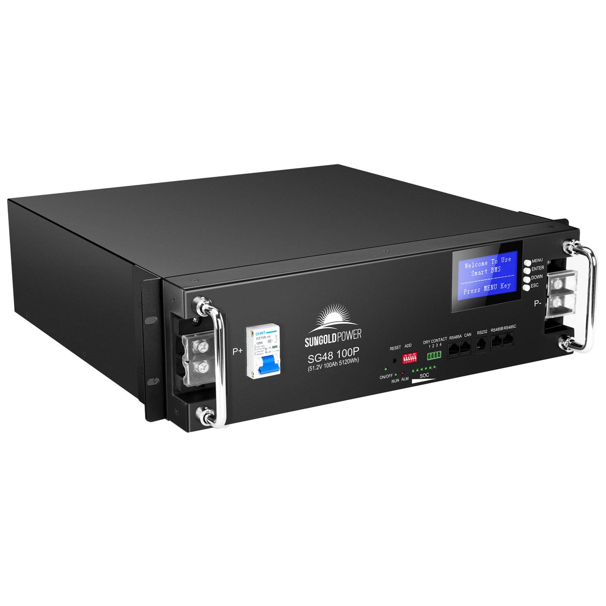 48V 100Ah 5.12kWh Server Rack LiFePO4 Battery