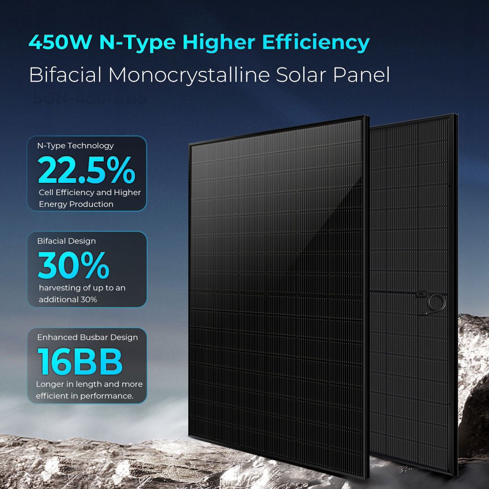 SunGoldPower 12kW Hybrid Solar Kit: 32.14kWh PowerMax Batteries + 20 x 450W Panels (SGS12K-PM2-450), photo 3 of 4