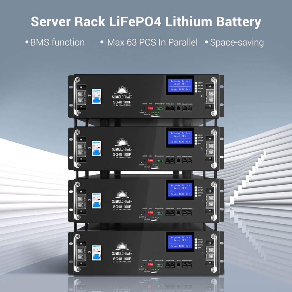 48V 100Ah 5.12kWh Server Rack LiFePO4 Battery, photo 4 of 6