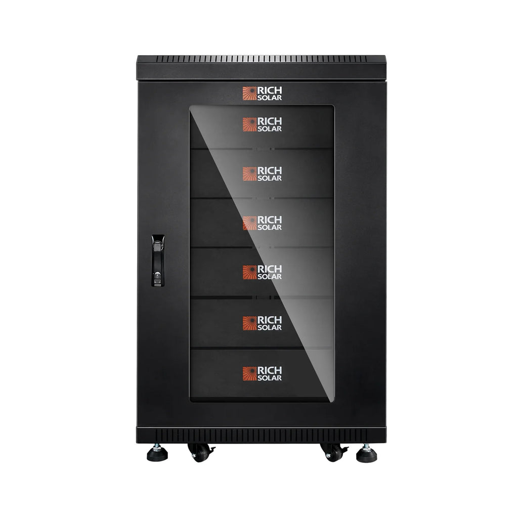 Rich Solar 6-slot battery server rack for ALPHA 5 PRO