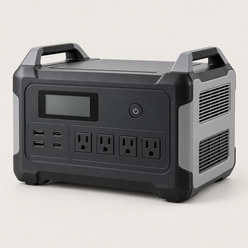 3,840Wh portable power station on a light grey studio background